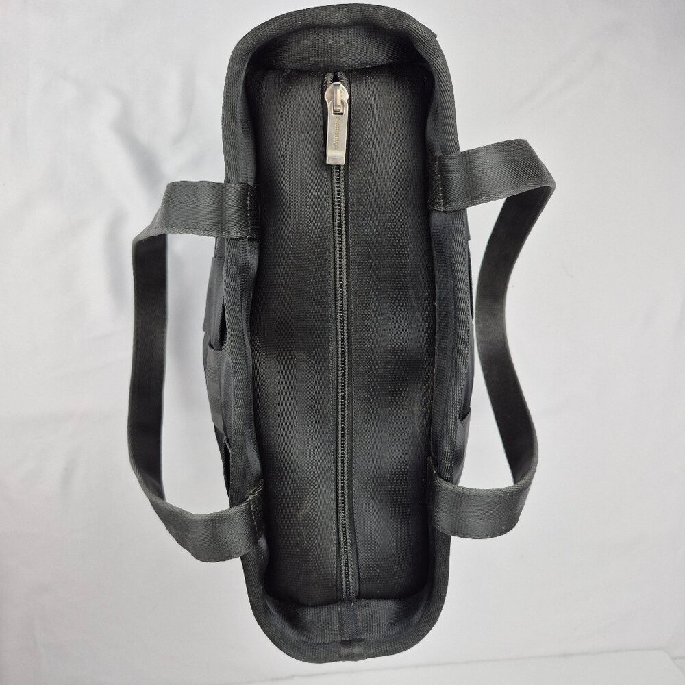 Vintage The Original Harveys Seatbelt Bag Black Tote Style - Picture 6 of 16